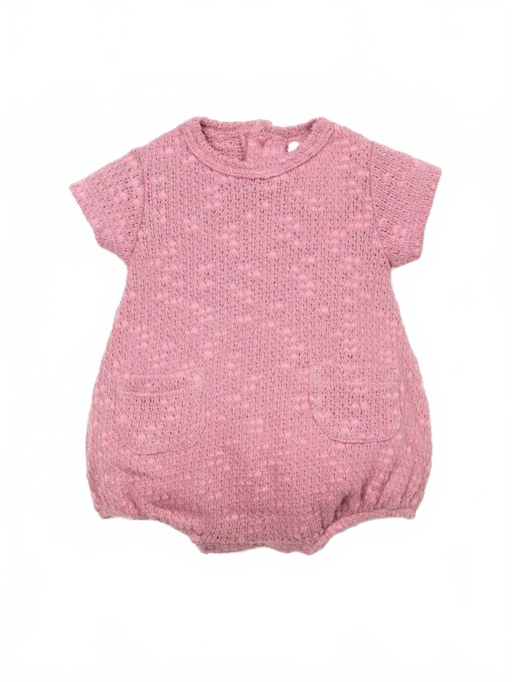 NEW PLAY UP girls jersey bubble romper in bubblegum